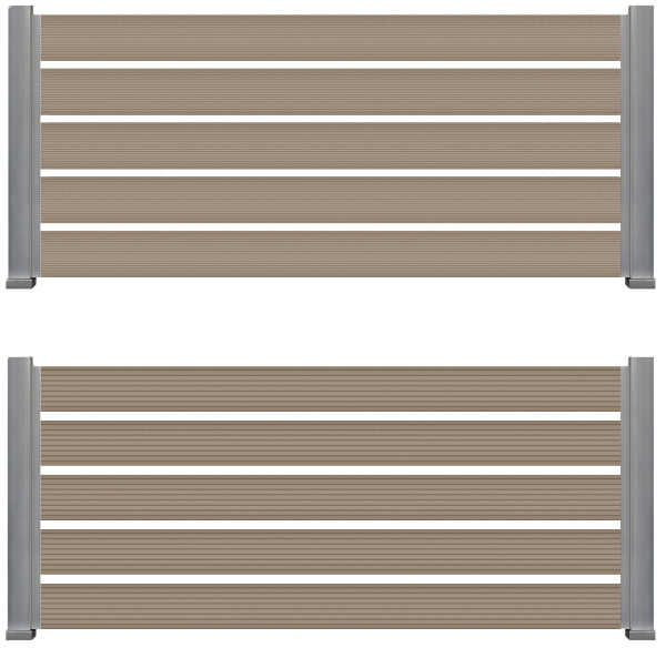 Δείγμα Περιφράξεων & με τις Δύο Όψεις της Σανίδας