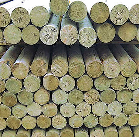 Wooden Round Palisade Ø20