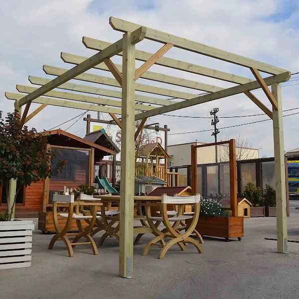 Pergola Frame by Pressure Treated Timber-2