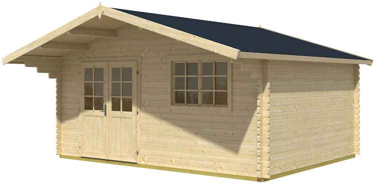 Log House TERPSICHORI Gotland 7F Perspective Plan